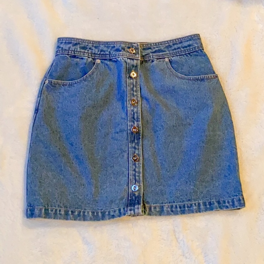 Honey Punch jean skirt NWOT